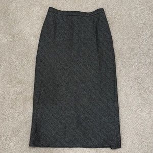 Vintage Dolce & Gabbana black gray wool skirt (sz 42)